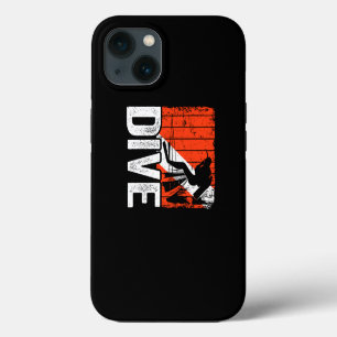 Scuba Diving Vintage Dive Scuba Diver Down Flag iPhone 13 Case