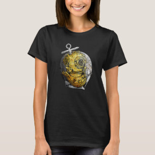 Scuba Diving Vintage Helmet Diver T-Shirt