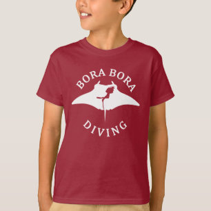 Scuba Diving With Manta Rays At Bora Bora T-Shirt