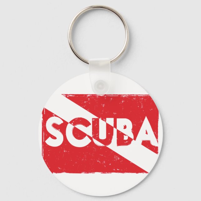 Scuba Flag Keychain (Front)