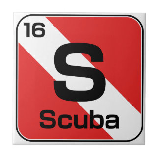 Scuba Flag Periodic Table Coaster
