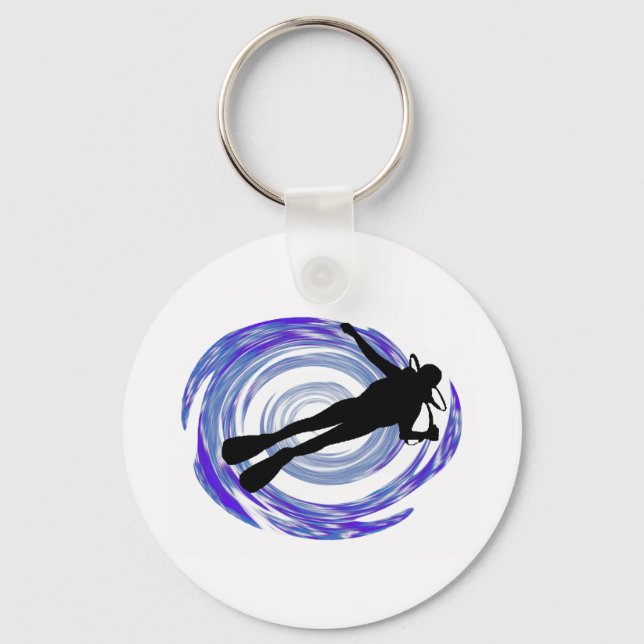 SCUBA FRENCH REEFS KEYCHAIN (Front)