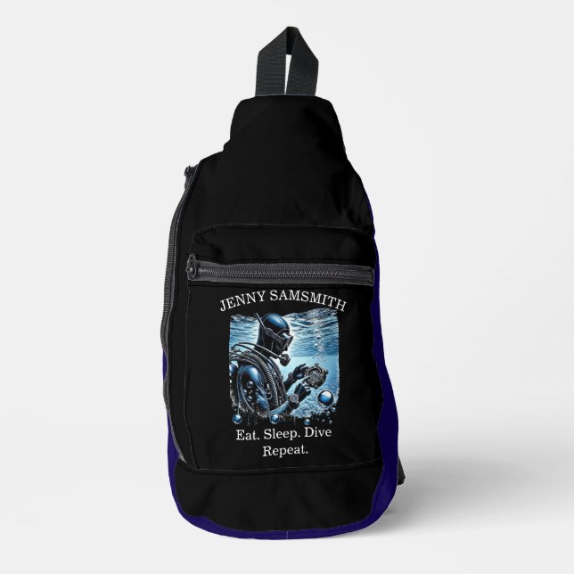 Scuba Fun: Life Below the Waves! Sling Bag (Front)