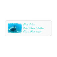 Scuba Girl Mailing Labels