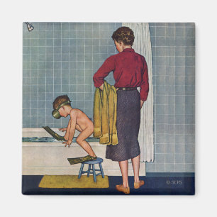 Scuba in the Tub Magnet