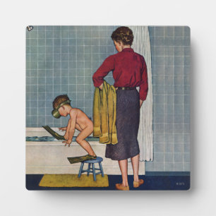 Scuba in the Tub Plaque