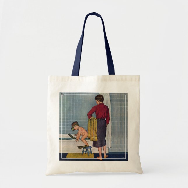 Scuba in the Tub Tote Bag (Front)