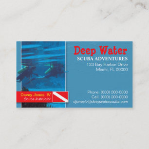 Scuba Instructor Business Card