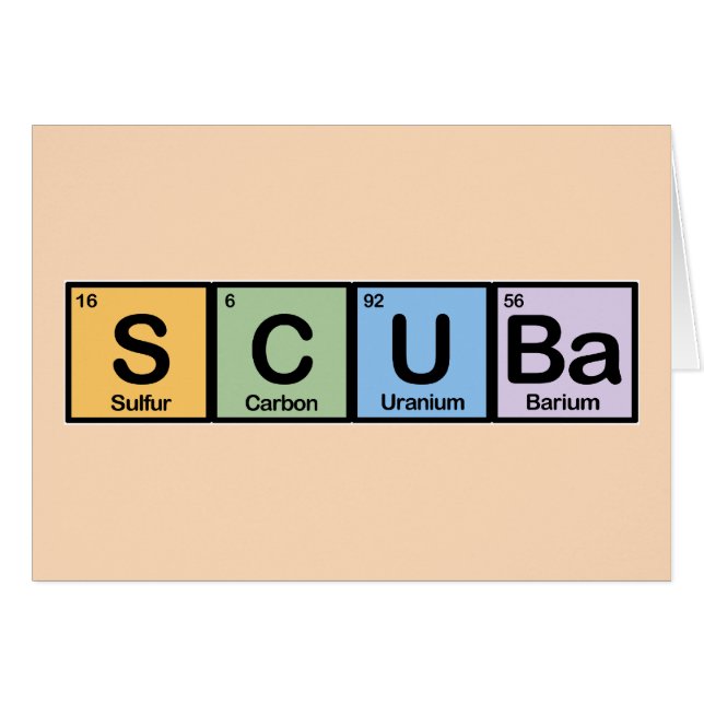 Scuba made of Elements (Front Horizontal)