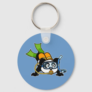 Scuba Panda Keychain