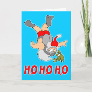 Scuba Santa Christmas Card