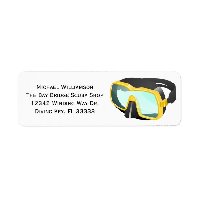 Scuba Snorkel Diving Masque Nom personnalisé ou en (Devant)