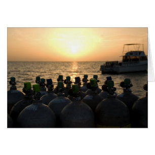 Scuba Tanks and Dive Boat