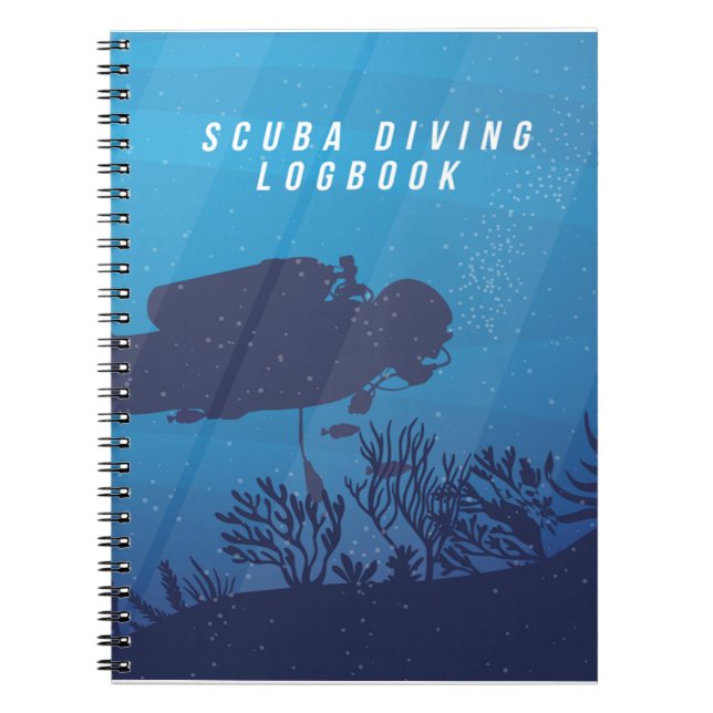 Scuba Tauchen Logbuch Tagebuch Notebook (Front)