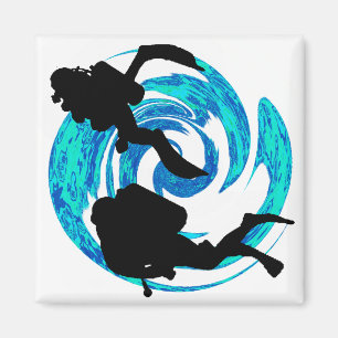 SCUBA THE HORIZON MAGNET