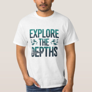 Scuba-Themed Artwork for Marine Life Fans T-Shirt
