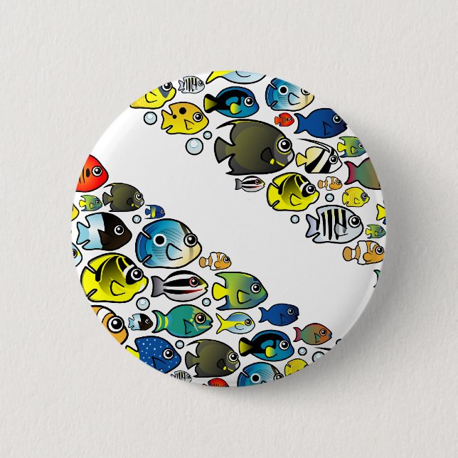 Scubadorable Diver Down Flag 2 Inch Round Button (Front)