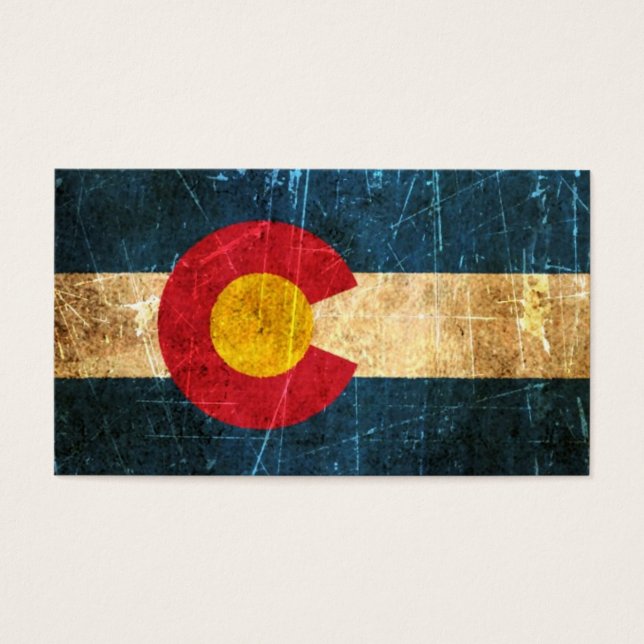 Scuffed and Worn Colorado Flag (Front)
