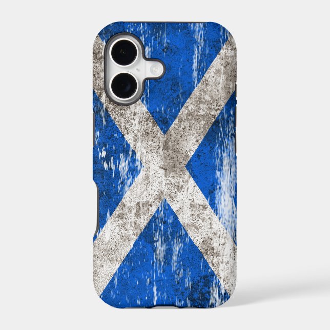 Scuffed and Worn Scottish Flag (Back)