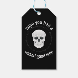 Scull Time Halloween  Gift Tags