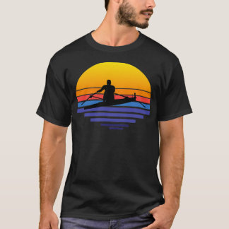 Sculling Boat Rowing Rower Sculls Oars Water Techn T-Shirt