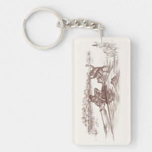 Sculling Frogs Keychain