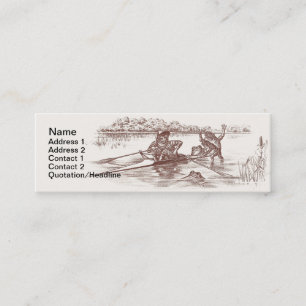 Sculling Frogs Mini Business Card