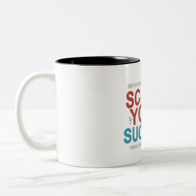 Sculpt Your Success Two-Tone Coffee Mug (Left)