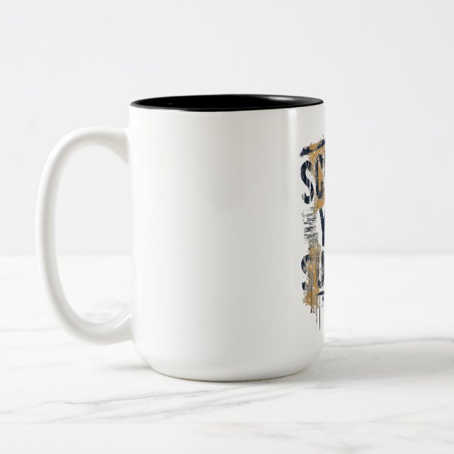 Sculpt Your Success Two-Tone Coffee Mug (Left)