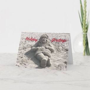 Sculpté Santa Claus carte de Noël