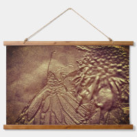 Sculpted Butterfly In Brown Nature Art