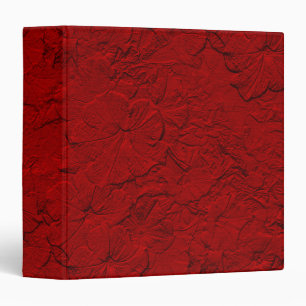 Sculpted Petunias, Red Binder