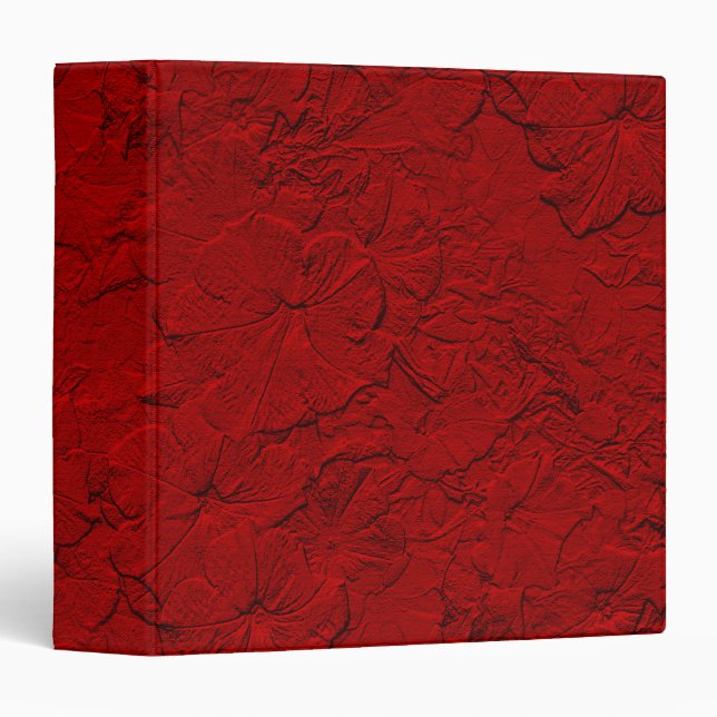 Sculpted Petunias, Red Binder (Front/Spine)
