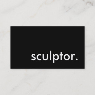 sculptor. business card
