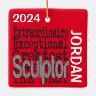 Sculptor Extraordinaire CUSTOM Ceramic Ornament
