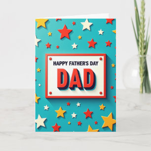 Sculptural Dad Fathers Day Card