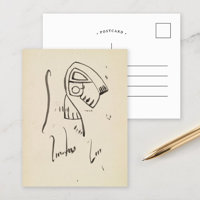 Sculptural Studies | Henri Gaudier-Brzeska Postcard (Creator Uploaded)