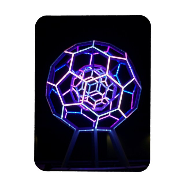 Sculpture Buckyball #4 Magnet (Vertical)