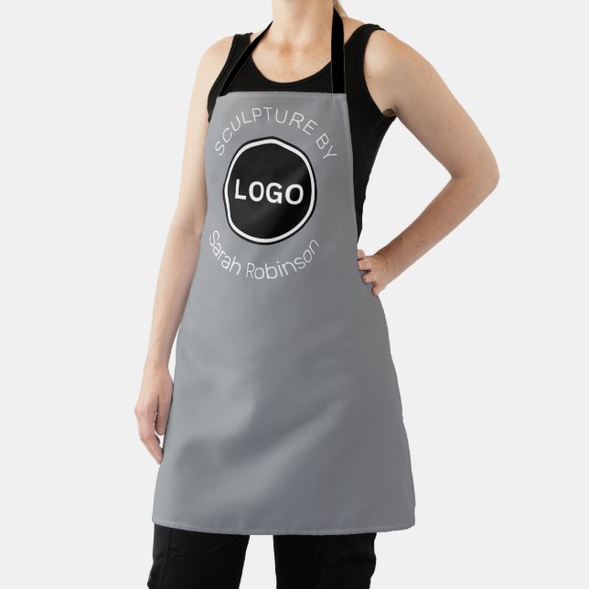 Sculpture by with Custom Logo & Artist Name Apron (Insitu)