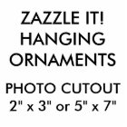 Découpe photo personnalisée Ornement de pendaison 