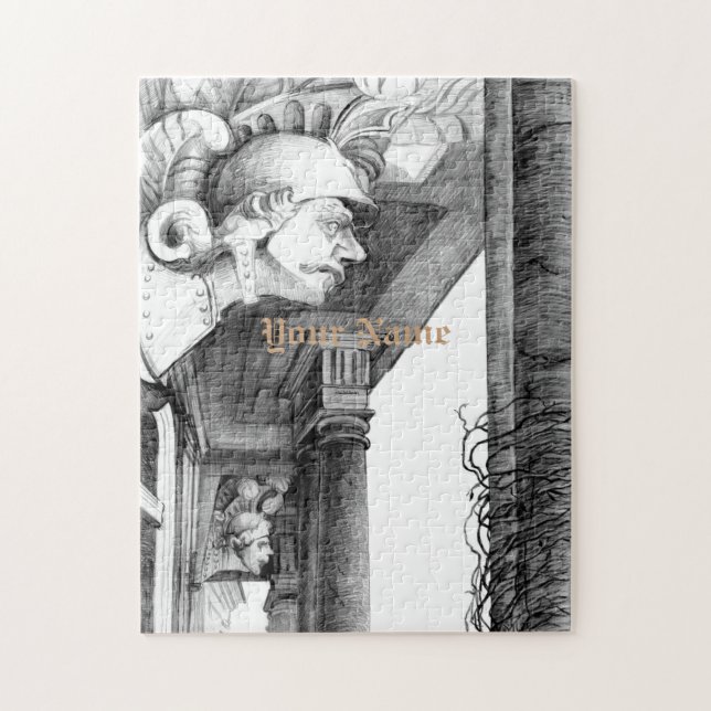 Sculpture du château Pencil Art Puzzle (Vertical)