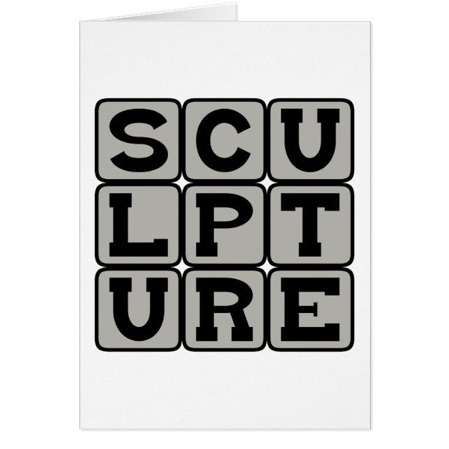 Sculpture, forme d'art physique (Devant)