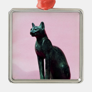 Sculpture of a cat, Late Period Metal Ornament