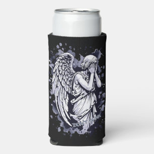 Sculpture of a Weeping Angel - with Splashes 1 Seltzer Can Cooler