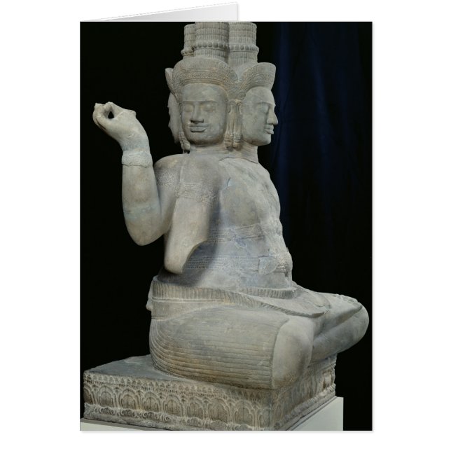 Sculpture of Brahma with four faces (Front)