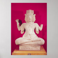 Sculpture of Brahma with four faces 2