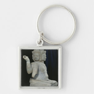 Sculpture of Brahma with four faces Keychain