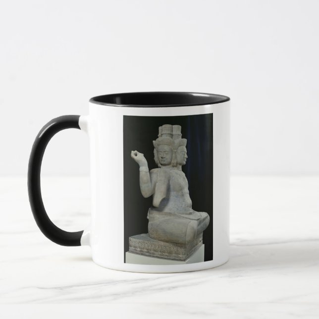 Sculpture of Brahma with four faces Mug (Left)