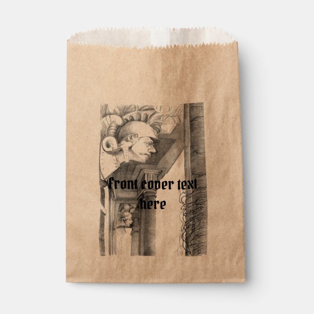 Sculpture of Burgscheidungen castle  Pencil Art Favour Bag (Front)