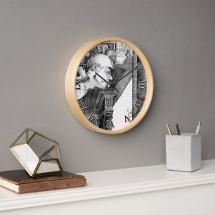 Sculpture of castle  Pencil Art Clock